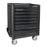 KING TONY Bumper + Tool Trolley Black
