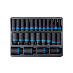 KING TONY Metric Socket Set for Tool Trolley 25 (un.)