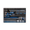 KING TONY Socket Set and Accessories for Tools Bag 103 (un.) 9-9003MRV01