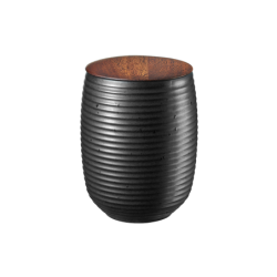 Tarro para Té Negro con Tapa Madera 300ml - Japandi