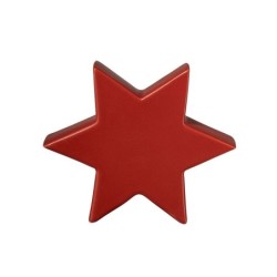 Decorative Star 16cm Red - Xmas