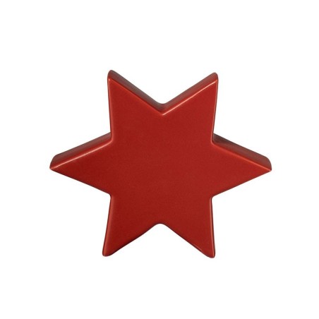 Decorative Star 16cm Red - Xmas