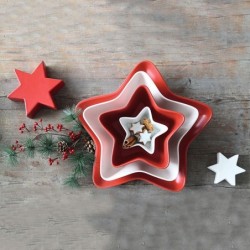 Decorative Star 16cm Red - Xmas