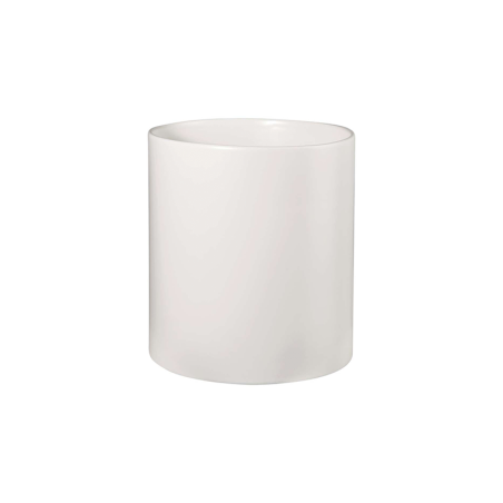 Macetero Blanco Cilindrico 15cm - Haruko