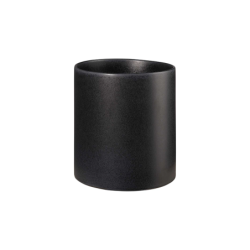Macetero Negro Cilindrico 15cm - Haruko