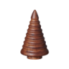 Deco Fir Tree Grooved 5,7cm Acacia - Wood Dark