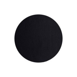 Placemat Round Black - Leder