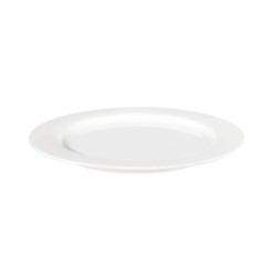 Plate with Rim - Muga White