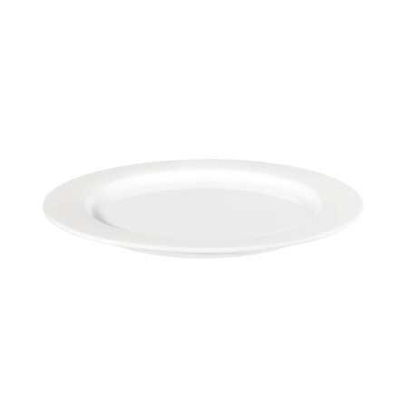 Plate with Rim - Muga White